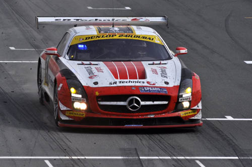 Jeroen Bleekemolen met Mercedes-Benz SLS AMG in Bathurst 12 Hours